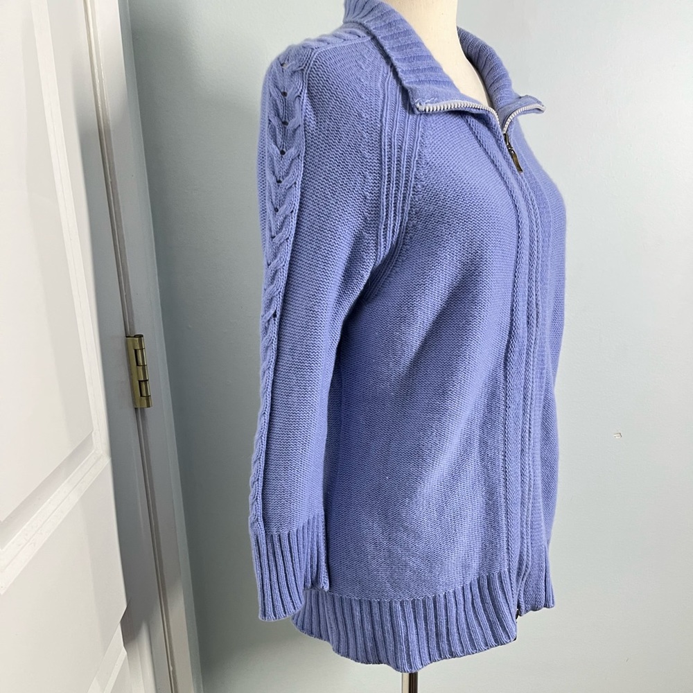 IN CASHMERE by colour works 100% cashmere zip up sweater - Picture 7 of 11